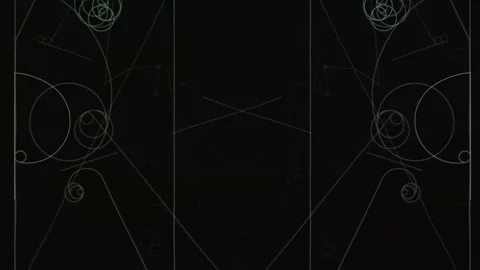 Colorful Abstract Electronic Visualisations moving particles digital art visual Stock Footage 196823182