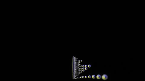 Colorful Abstract Electronic Visualisations moving particles digital art visual Stock Footage 196823596