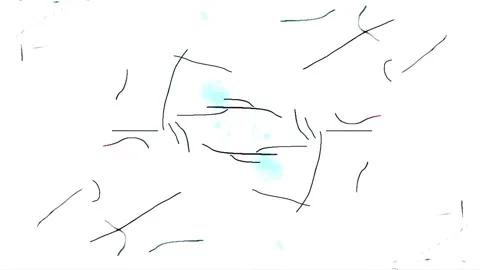 Colorful Abstract Electronic Visualisations moving particles digital art visual Stock Footage 196823827