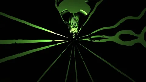 Colorful Abstract Electronic Visualisations moving particles digital art visual Stock Footage 196823955