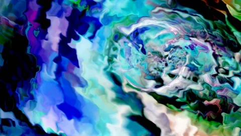 Colorful Abstract Electronic Visualisations moving particles digital art visual Stock Footage 196824086