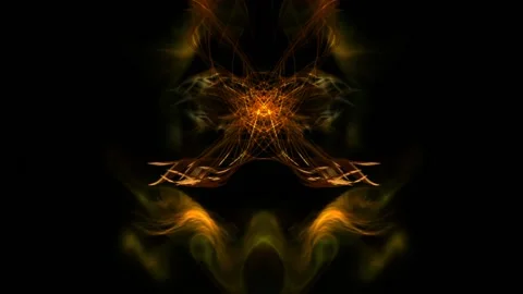 Colorful Abstract Electronic Visualisations moving particles digital art visual Stock Footage 196824473