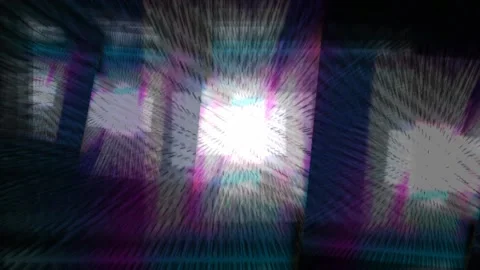 Colorful Abstract Electronic Visualisations moving particles digital art visual Stock Footage 196824474