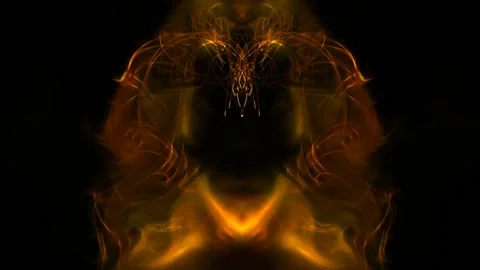 Colorful Abstract Electronic Visualisations moving particles digital art visual Stock Footage 196825166