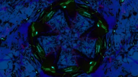 Colorful Abstract Electronic Visualisations moving particles digital art visual Stock Footage 196825428