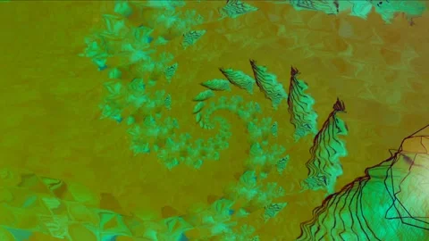 Colorful Abstract Electronic Visualisations moving particles digital art visual Stock Footage 196825447