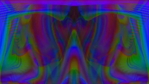 Colorful Abstract Electronic Visualisations moving particles digital art visual Stock Footage 196825493