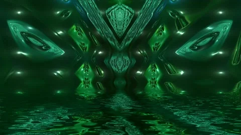 Colorful Abstract Electronic Visualisations moving particles digital art visual Stock Footage 196825522