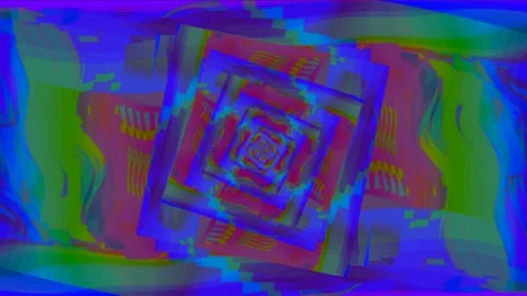 Colorful Abstract Electronic Visualisations moving particles digital art visual Stock Footage 196825523