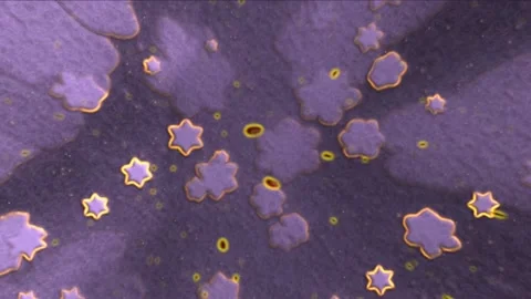 Colorful Abstract Electronic Visualisations moving particles digital art visual Stock Footage 196825541