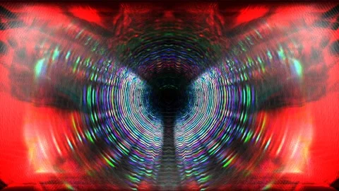 Colorful Abstract Electronic Visualisations moving particles digital art visual Stock Footage 196825592