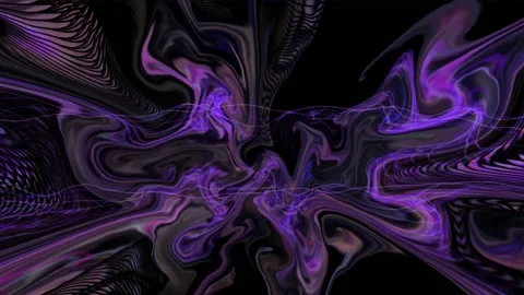 Colorful Abstract Electronic Visualisations moving particles digital art visual Stock Footage 196825644