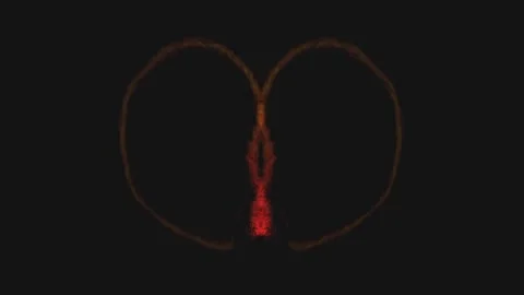 Colorful Abstract Electronic Visualisations moving particles digital art visual Stock Footage 196825790