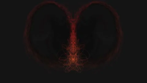 Colorful Abstract Electronic Visualisations moving particles digital art visual Stock Footage 196825803