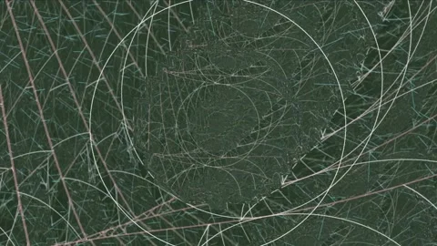 Colorful Abstract Electronic Visualisations moving particles digital art visual Stock Footage 196825905