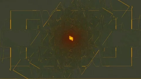 Colorful Abstract Electronic Visualisations moving particles digital art visual Stock Footage 196825925