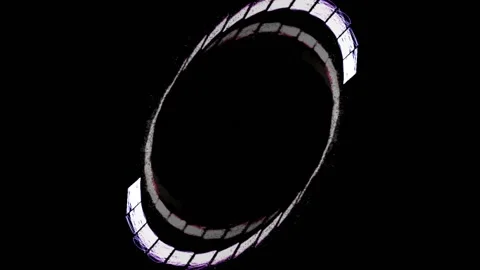 Colorful Abstract Electronic Visualisations moving particles digital art visual Stock Footage 196826015