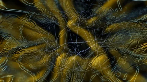 Colorful Abstract Electronic Visualisations moving particles digital art visual Stock Footage 196826063