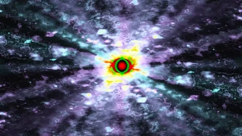 Colorful Abstract Electronic Visualisations moving particles digital art visual Stock Footage 196826065