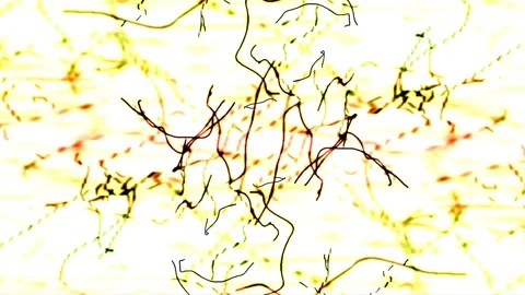 Colorful Abstract Electronic Visualisations moving particles digital art visual Stock Footage 196826184