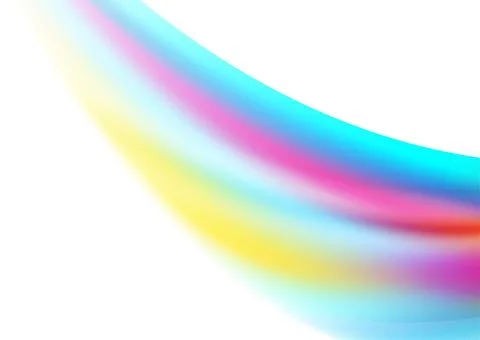 Colorful abstract elegant waves on white background 스톡 일러스트