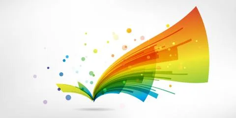 Colorful abstract element on white background Stock Illustration