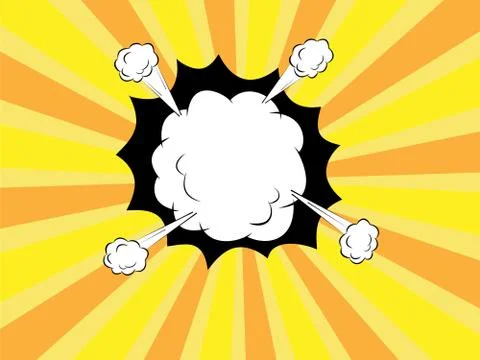 Colorful abstract empty bubble for speech comic Stock Illustration