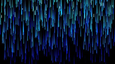 Colorful abstract falling light streaks effects Background, Digital , 3D Stock Illustration