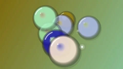 Colorful Abstract Floating Bubbles and Spheres Motion Graphic Stock Footage 328787944
