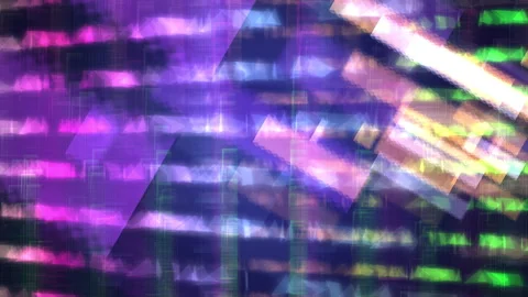 Colorful Abstract Floating Forms and Geometric Patterns Stock Footage 306369417