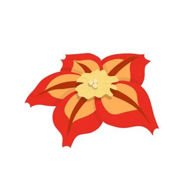 Colorful abstract flower icon. Vector illustration isolated on white backgr.. Stock Illustration