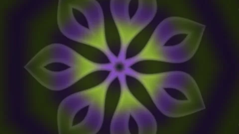 Colorful abstract flower pattern with vibrant shapes and Stock Footage 339594962