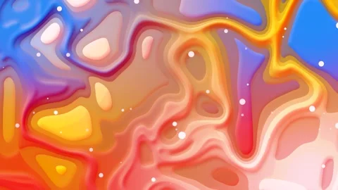 Colorful Abstract Fluid Layers Seamless Loop Video Stock Footage 343535364