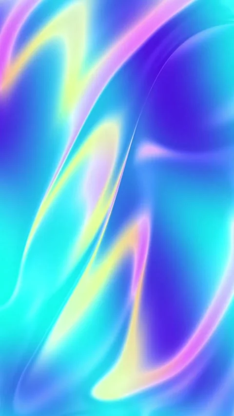 Colorful Abstract Fluid Waves in Blue Purple Pink and Cyan 4K Background Stock Footage 345716049