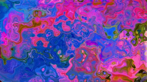 Colorful Abstract Fluid Waves with Dynamic Turbulence Stock Footage 331296883