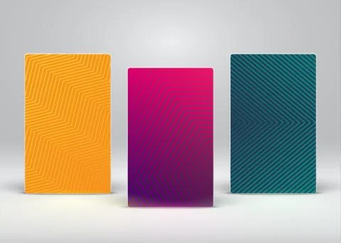 Colorful abstract flyer/poster template, vector illustration Stock Illustration