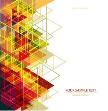Colorful abstract geometric background Stock Illustration