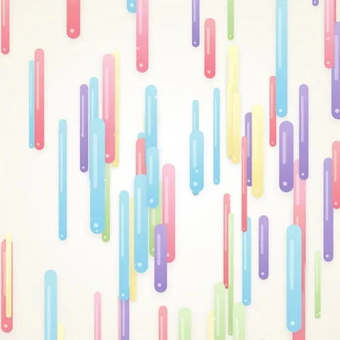 Colorful Abstract Geometric Background Pattern with Vibrant Pastel Shapes Stock Footage 344777109