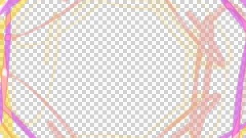 Colorful abstract geometric background with scribbled lines Stock Illustration