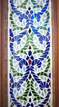 Colorful abstract geometric background with triangular polygons Colorful a... 写真素材