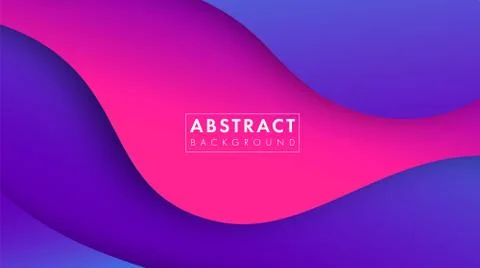 Colorful abstract geometric background.Trend gradient. Fluid shapes composition Stock Illustration