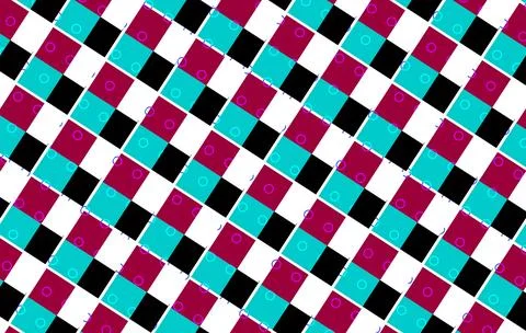Colorful Abstract Geometric Checkerboard Pattern With Diagonal Squares and .. Stock Illustration