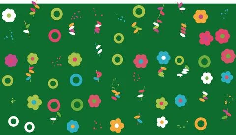 Colorful abstract geometric circles pattern Stock Illustration