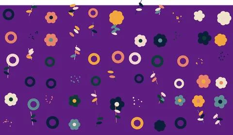 Colorful abstract geometric dots pattern design Stock Illustration