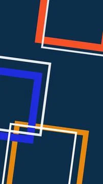Colorful abstract geometric frames layer over a dark blue background, creat.. Stock Illustration