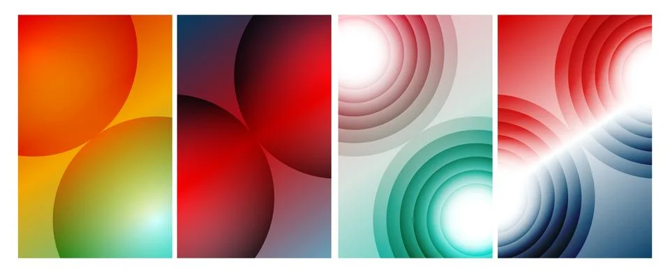 Colorful Abstract Geometric Gradient Background Illustrazione stock