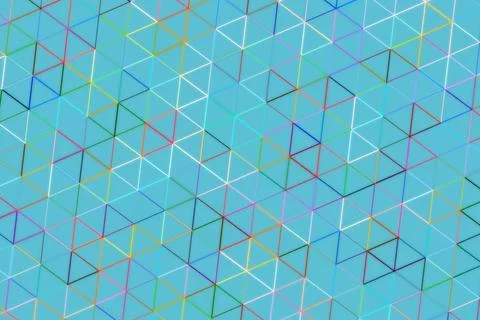 Colorful abstract geometric pattern with 3d cubes Stock Photos