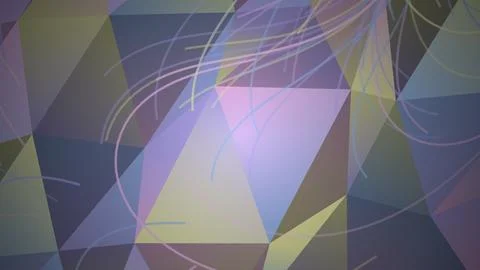 Colorful abstract geometric pattern with bright shapes Stock Illustration