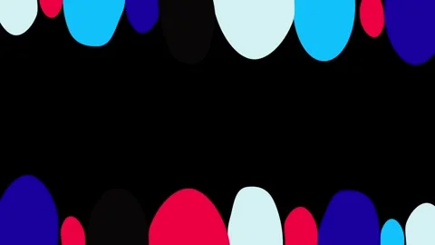 Colorful Abstract Geometric Pattern with Circles and Black Background 스톡 동영상 341926483