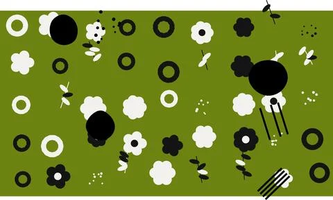 Colorful abstract geometric pattern with circles Stock Illustration